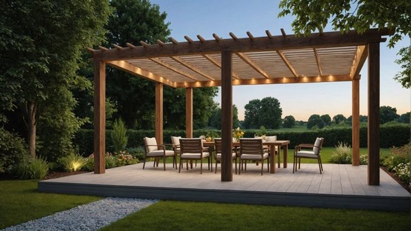 Transformer son jardin avec une pergola bioclimatique moderne